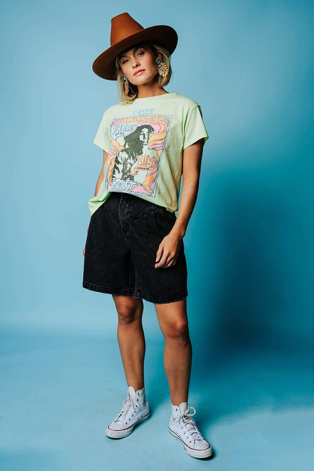 DayDreamer Bob Marley Don't Worry Girlfriend Tee | DayDreamer Bob Marley Don't Worry Girlfriend Tee | Clad & Cloth |  Tees | Amazon | Instagram.