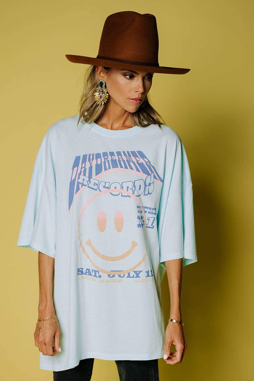 DayDreamer Records Smiley Tee | DayDreamer Records Smiley Tee | Clad & Cloth |  Top | Amazon | Instagram.