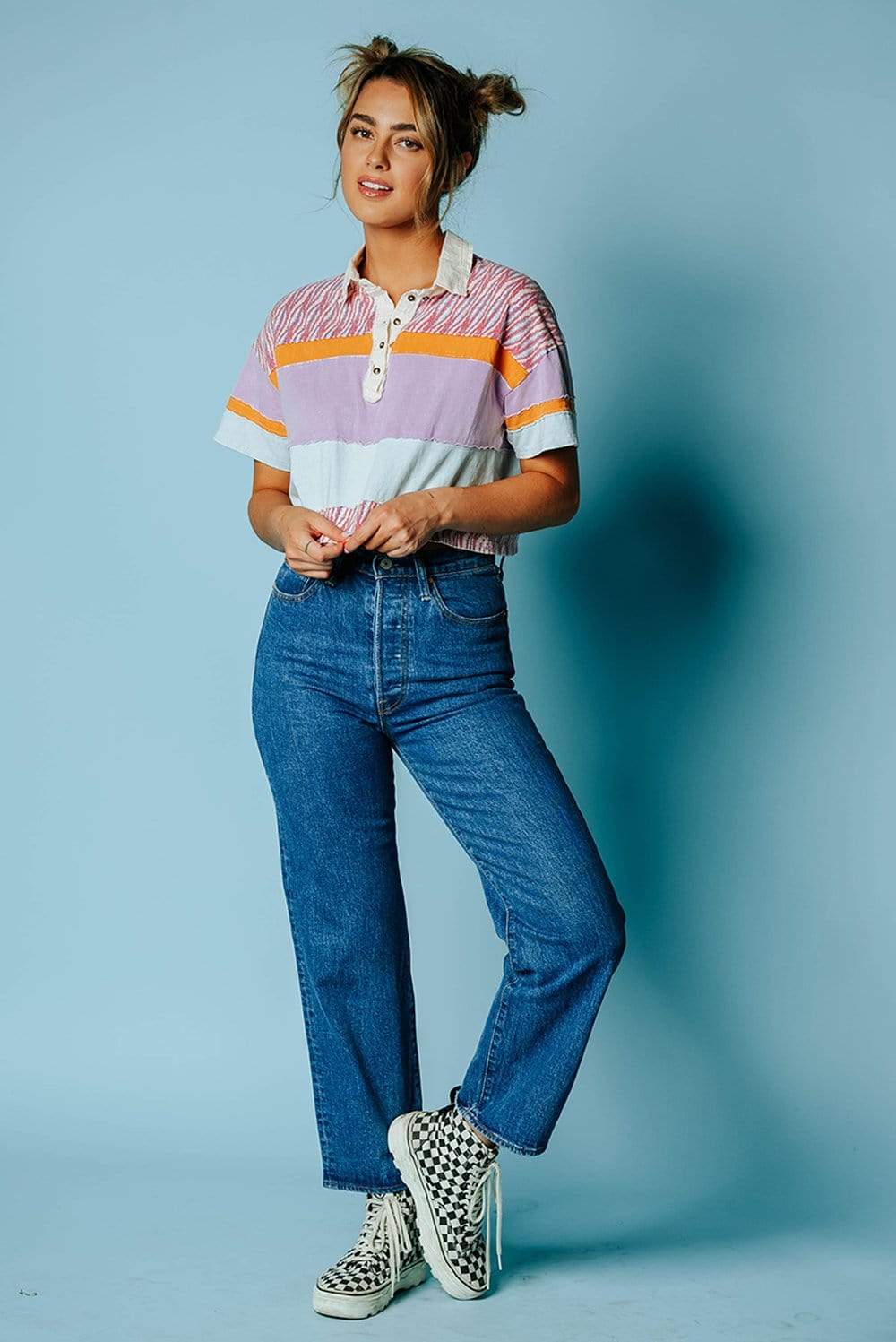 Free People Bella Tee in Retro Combo | Free People Bella Tee in Retro Combo | Clad & Cloth |  Tees | Amazon | Instagram.