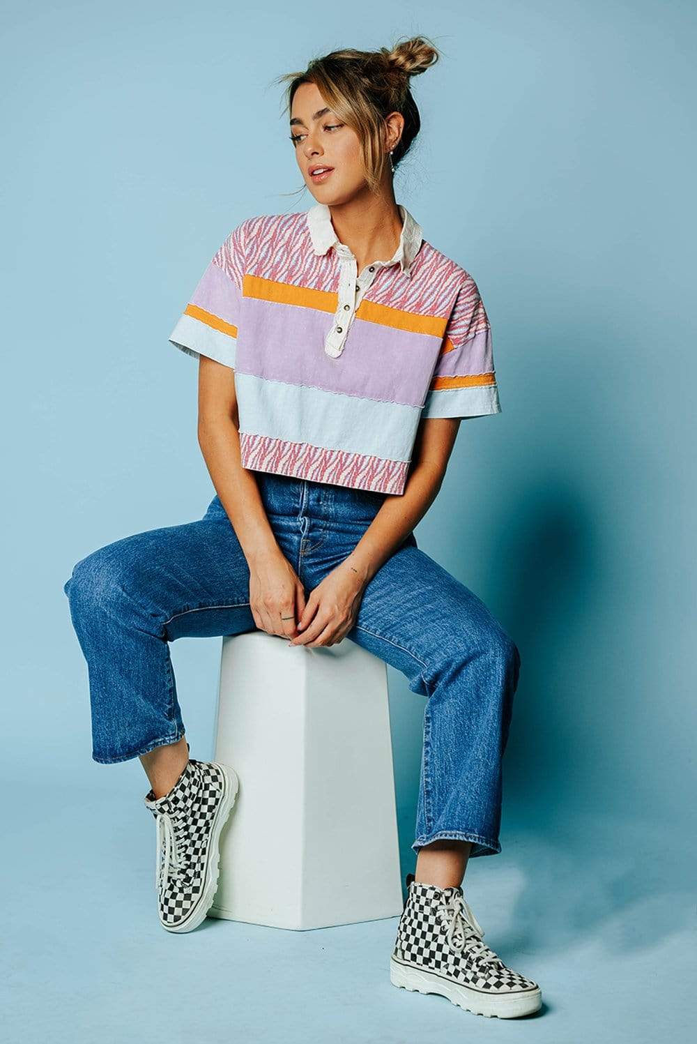Free People Bella Tee in Retro Combo | Free People Bella Tee in Retro Combo | Clad & Cloth |  Tees | Amazon | Instagram.