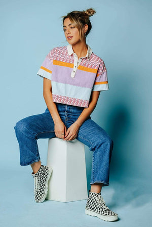 Free People Bella Tee in Retro Combo | Free People Bella Tee in Retro Combo | Clad & Cloth |  Tees | Amazon | Instagram.