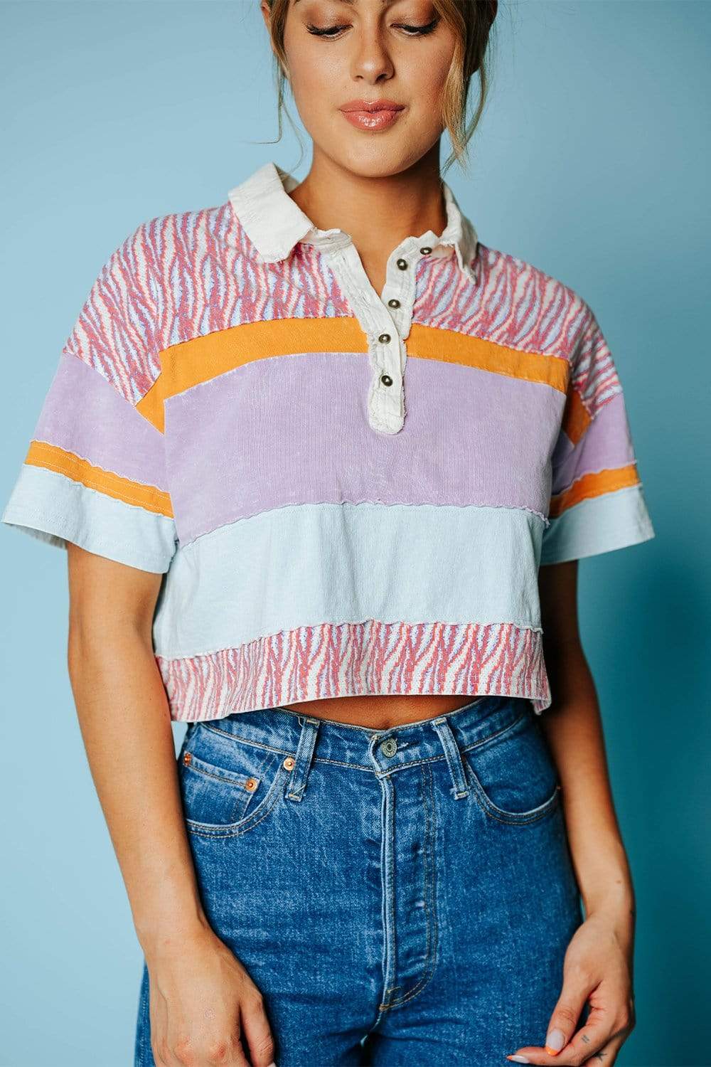Free People Bella Tee in Retro Combo | Free People Bella Tee in Retro Combo | Clad & Cloth |  Tees | Amazon | Instagram.