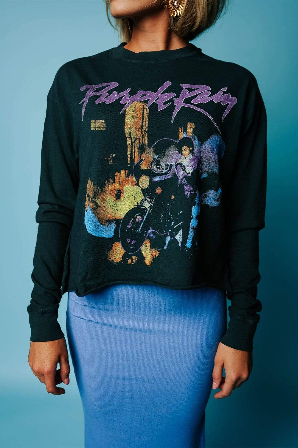 DayDreamer Prince Purple Rain Crop Tee | DayDreamer Prince Purple Rain Crop Tee | Clad & Cloth |  Tees | Amazon | Instagram.