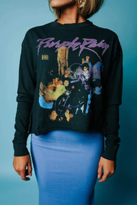 DayDreamer Prince Purple Rain Crop Tee | DayDreamer Prince Purple Rain Crop Tee | Clad & Cloth |  Tees | Amazon | Instagram.
